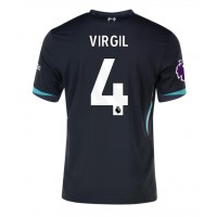 Maglia Calcio Liverpool Virgil van Dijk #4 Seconda Divisa 2024-25 Manica Corta